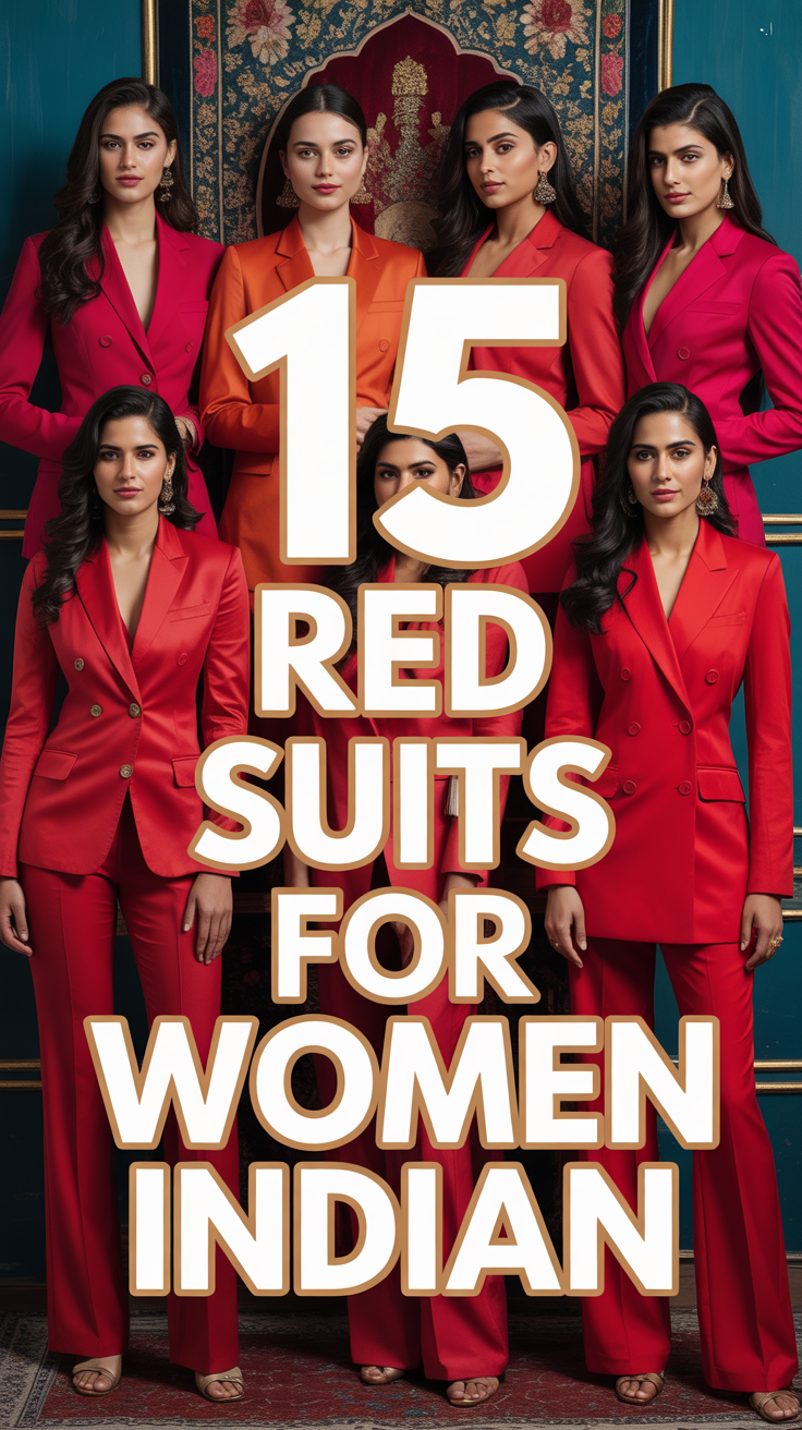 ❤️ 15 Red Suits For Women Indian