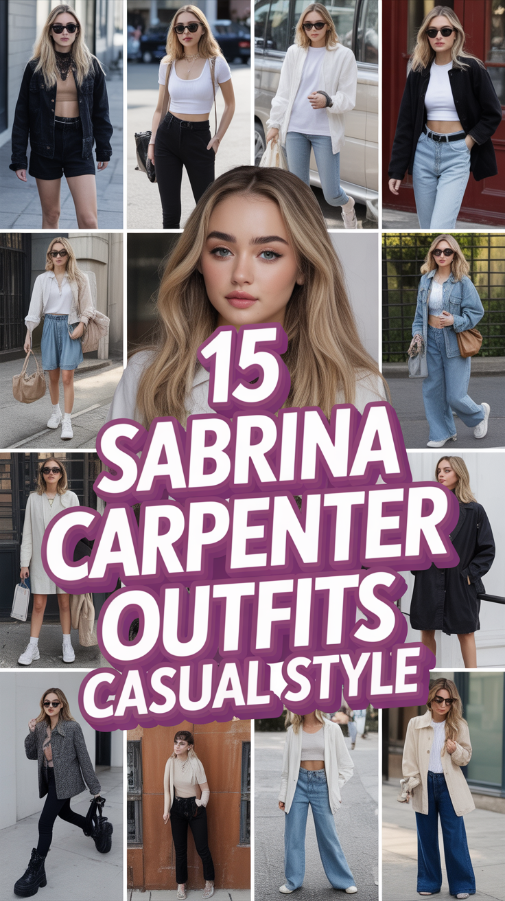 ✨ 15 Sabrina Carpenter Outfits Casual Style