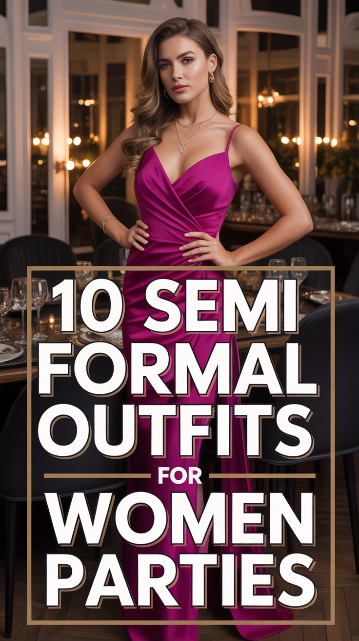 ✨ 10 Semi Formal Outfits for Women Parties
