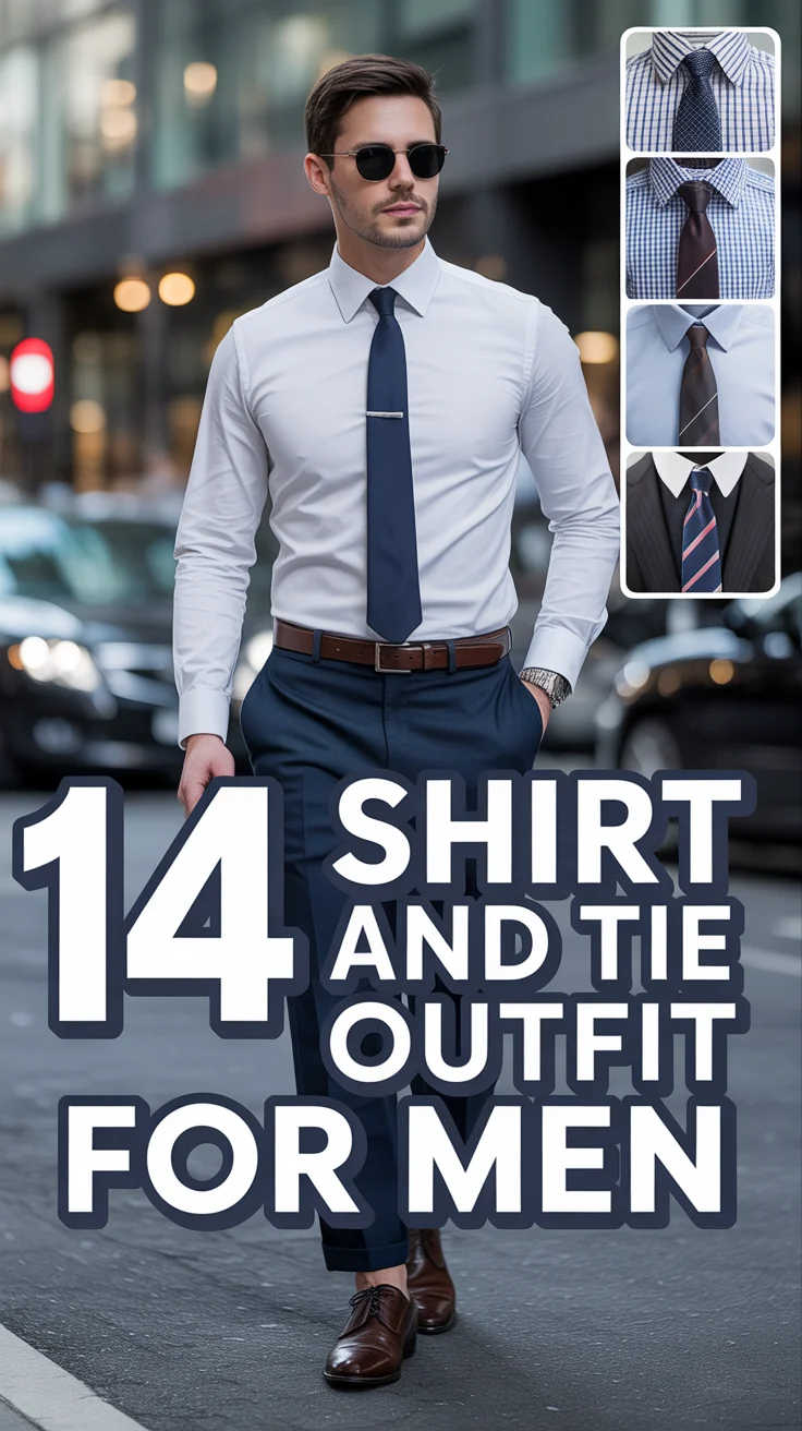 👔 14 Shirt And Tie Outfit For Men
