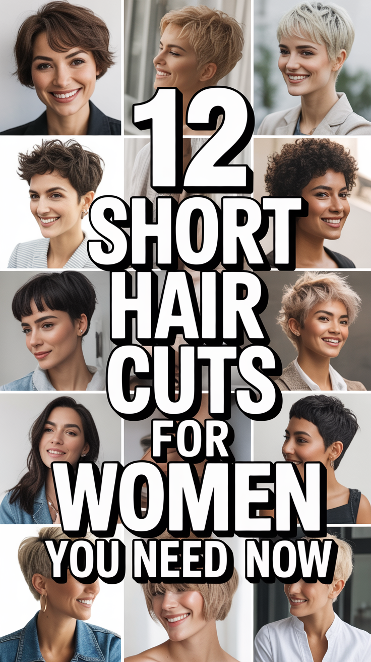 ✨ 12 Short Hair Cuts For Women You Need Now