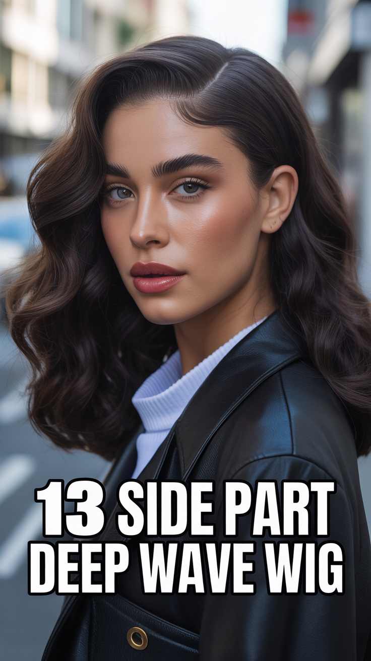💫 13 Side Part Deep Wave Wig