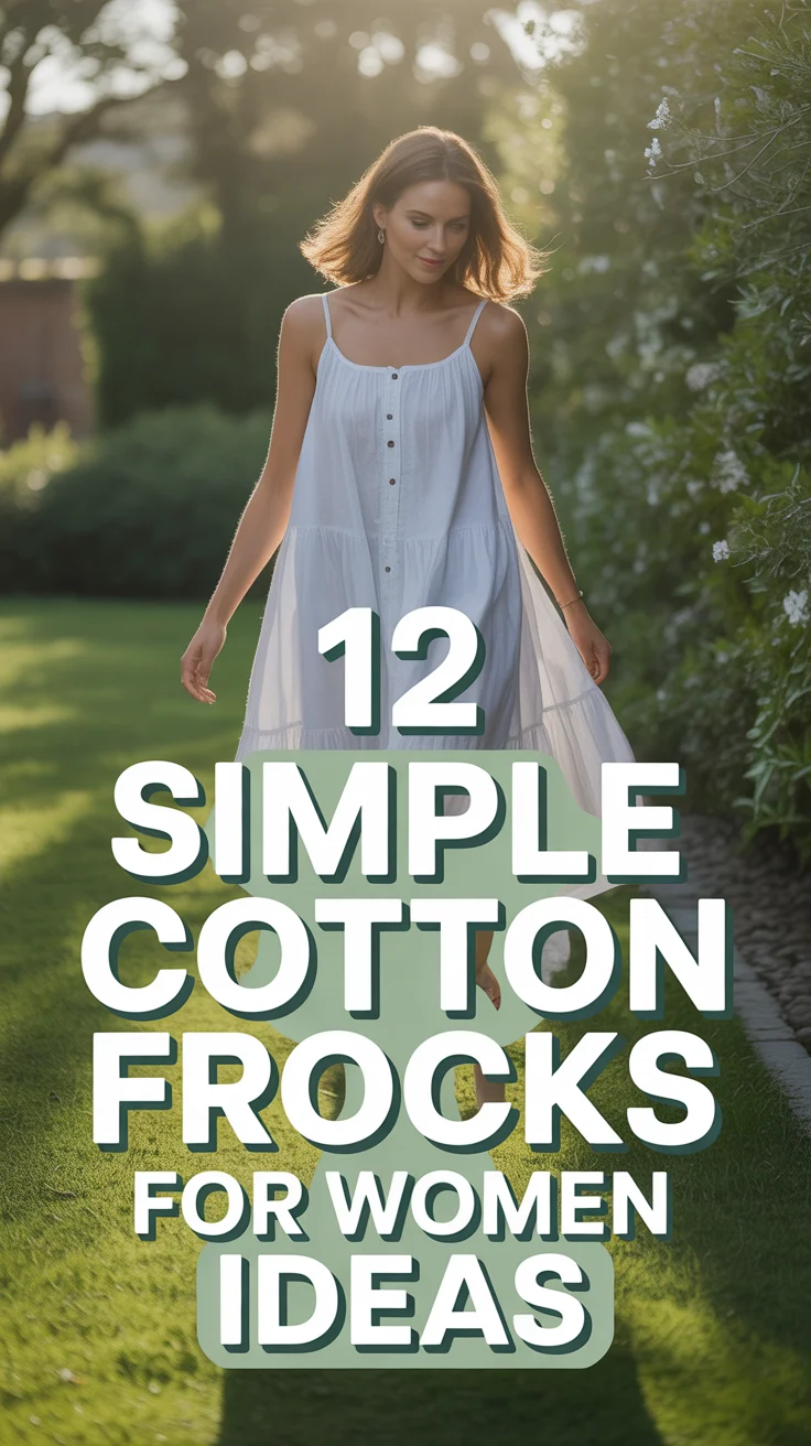 🌿 12 Simple Cotton Frocks For Women Ideas