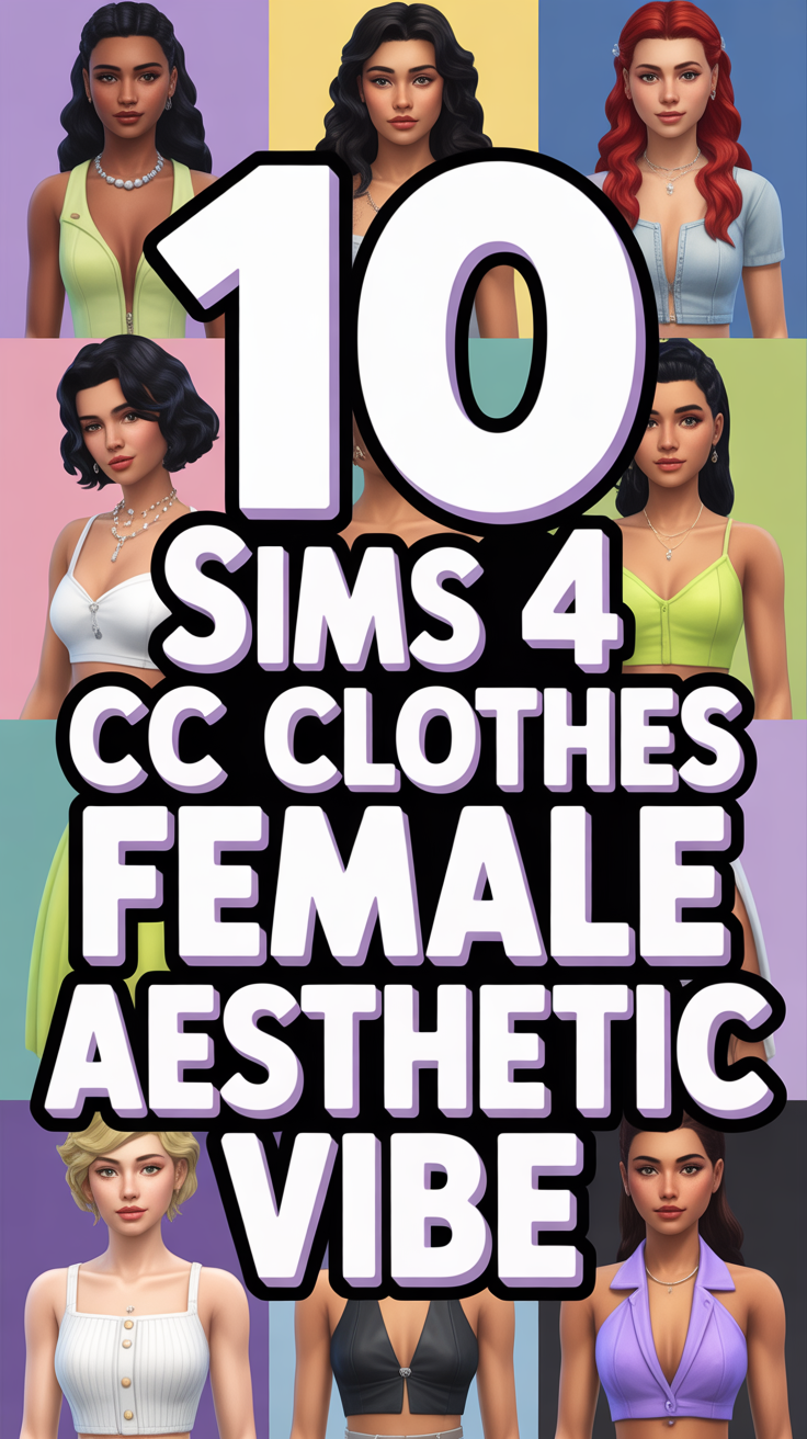 👗 10 Sims 4 CC Clothes Female Aesthetic Vibe