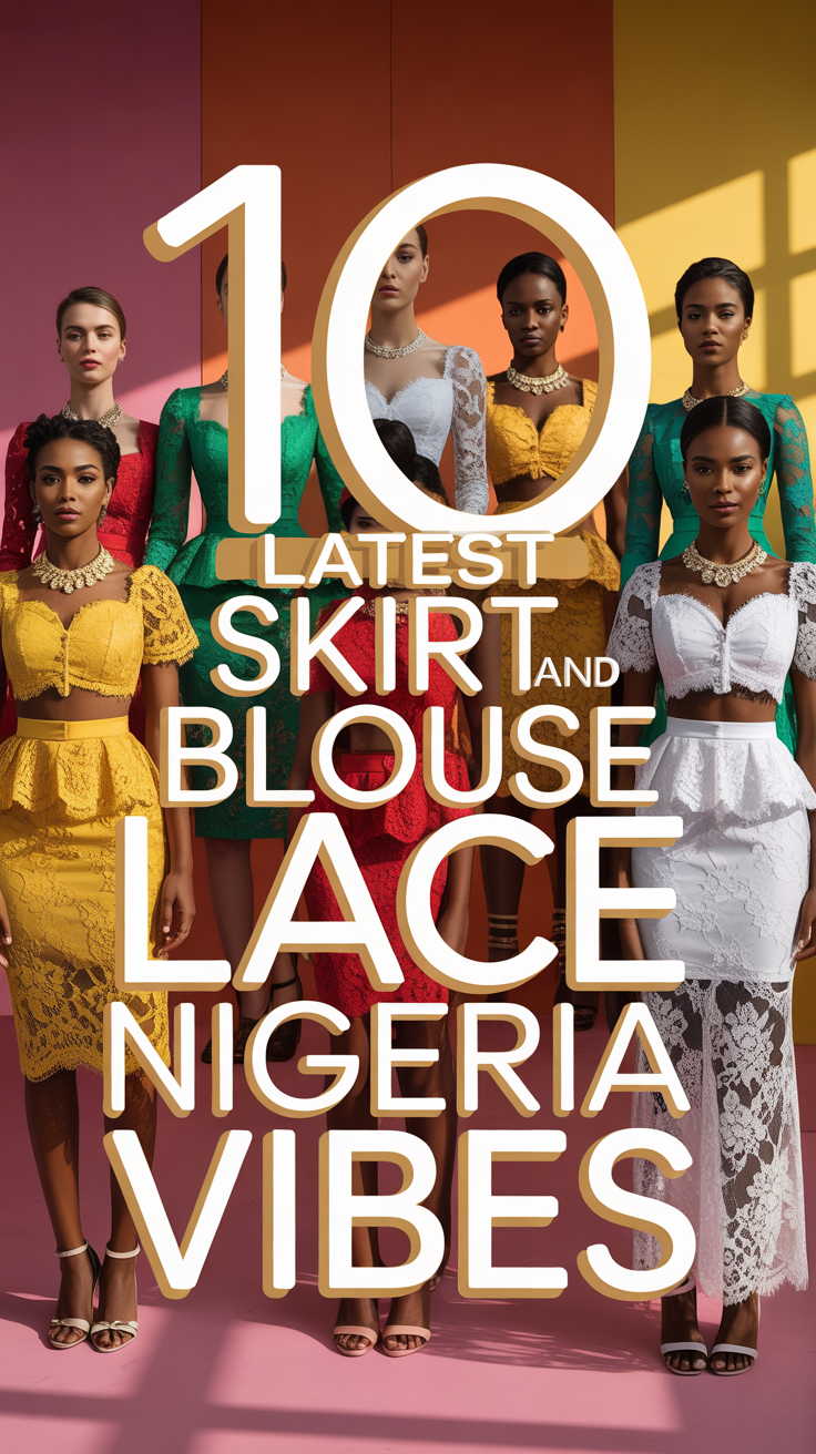 👗 10 Latest Skirt And Blouse Lace Nigeria Vibes