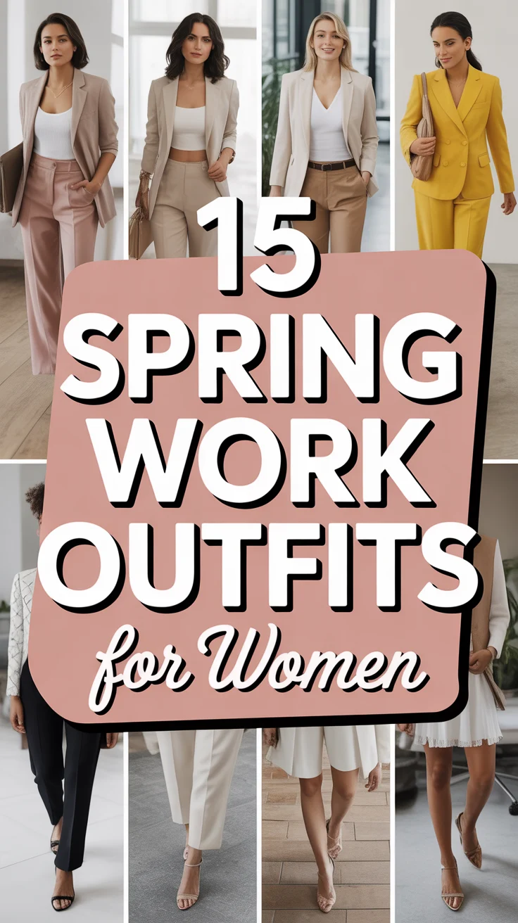 🌸 15 Spring Work Outfits For Women