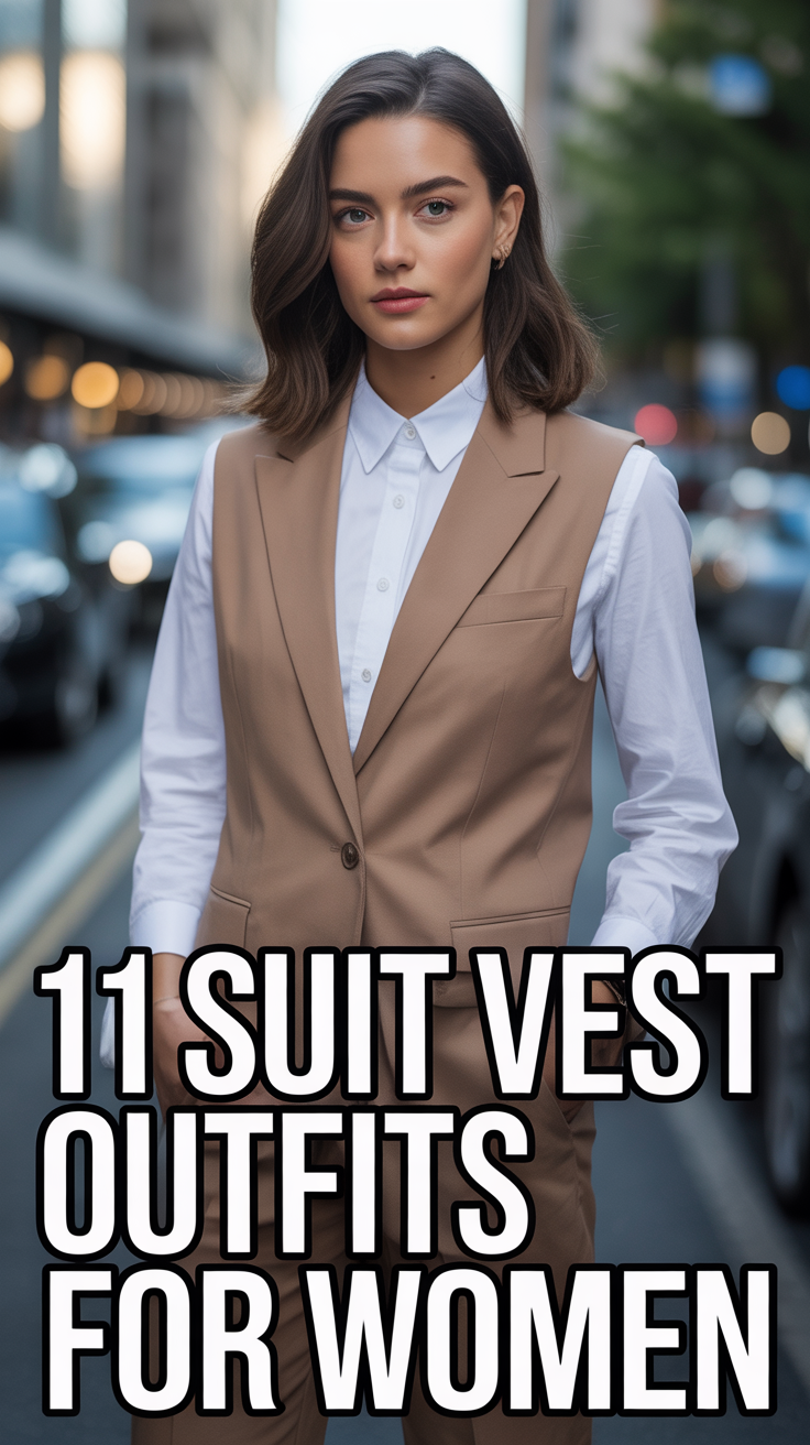🧥 11 Suit Vest Outfits For Women