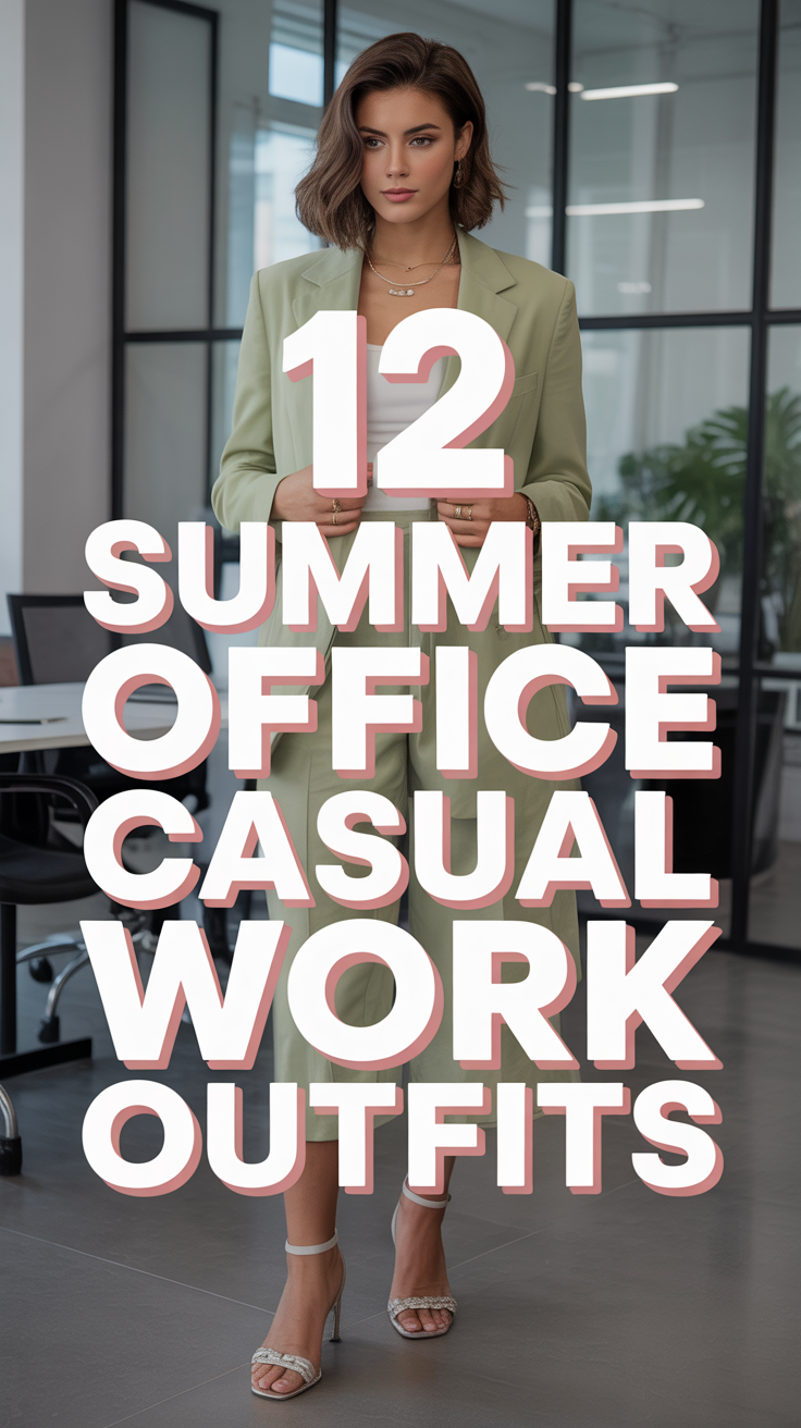 👗 12 Summer Office Casual Work Outfits