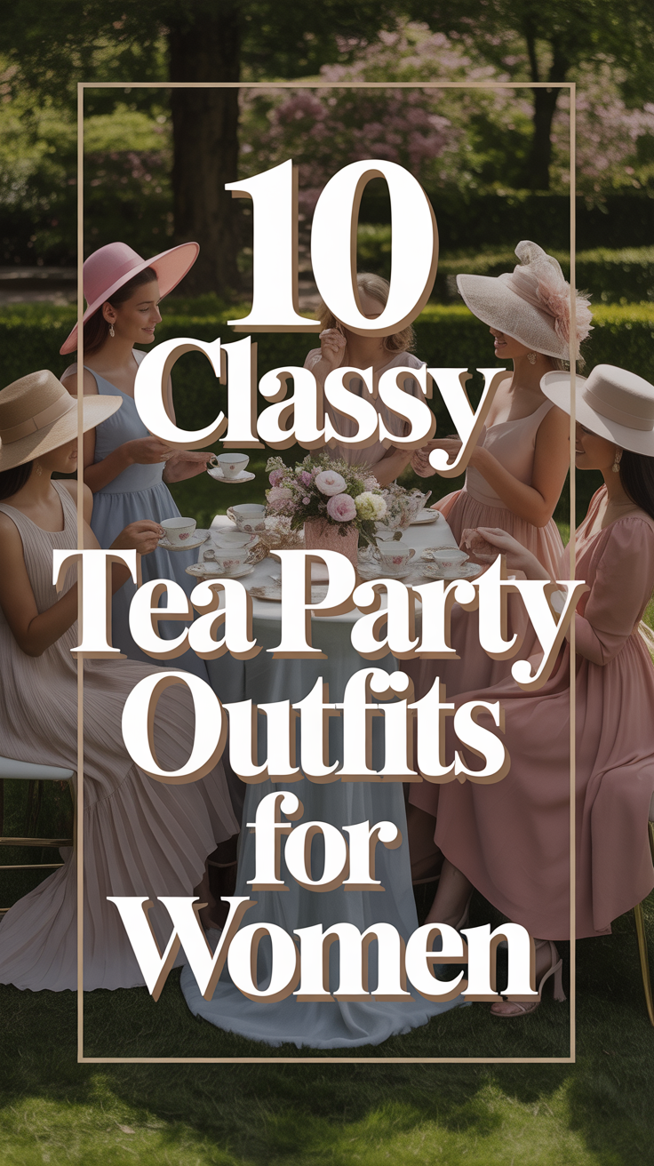 🌸 10 Classy Tea Party Outfits for Women