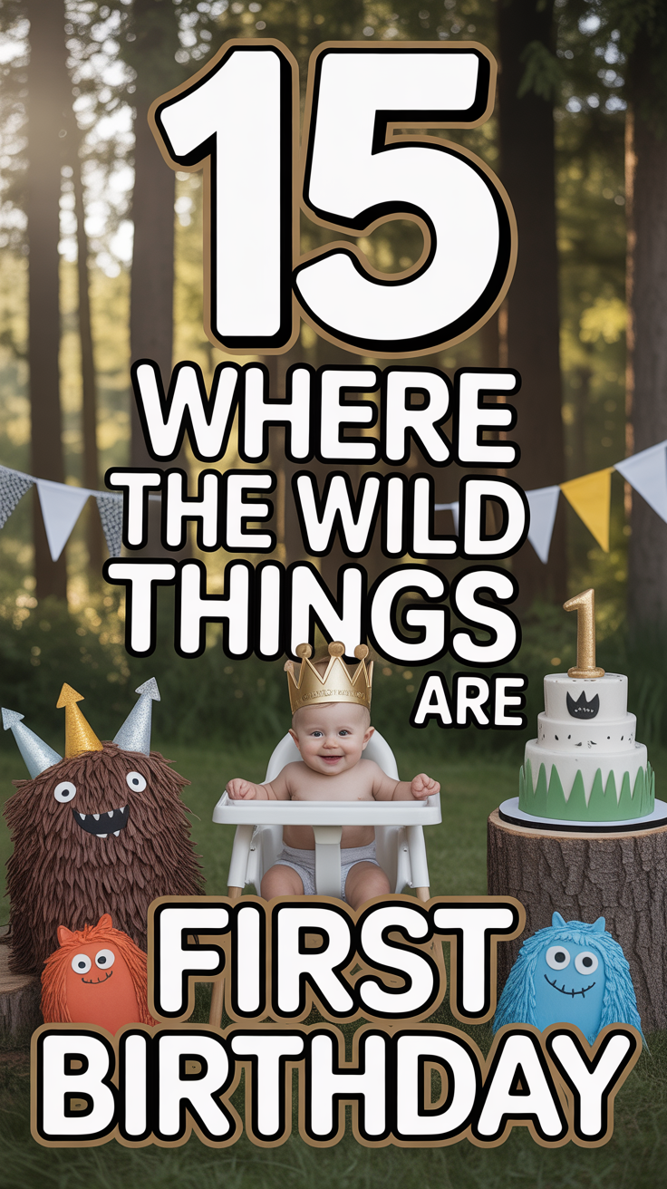 🦁 15 Where The Wild Things Are First Birthday