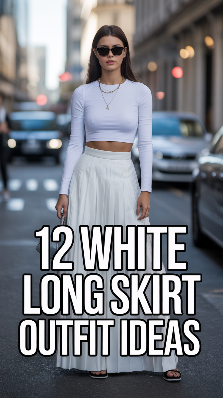 ✨ 12 White Long Skirt Outfit Ideas