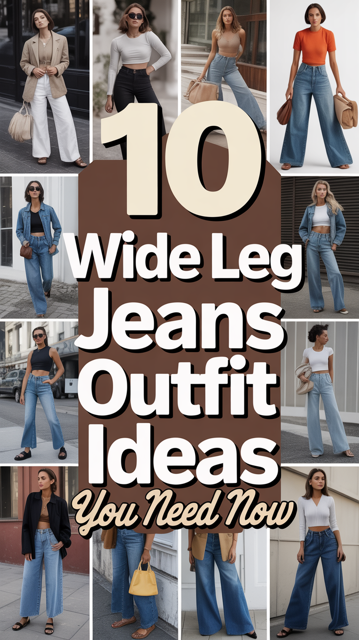 👖 10 Wide Leg Jeans Outfit Ideas You Need Now