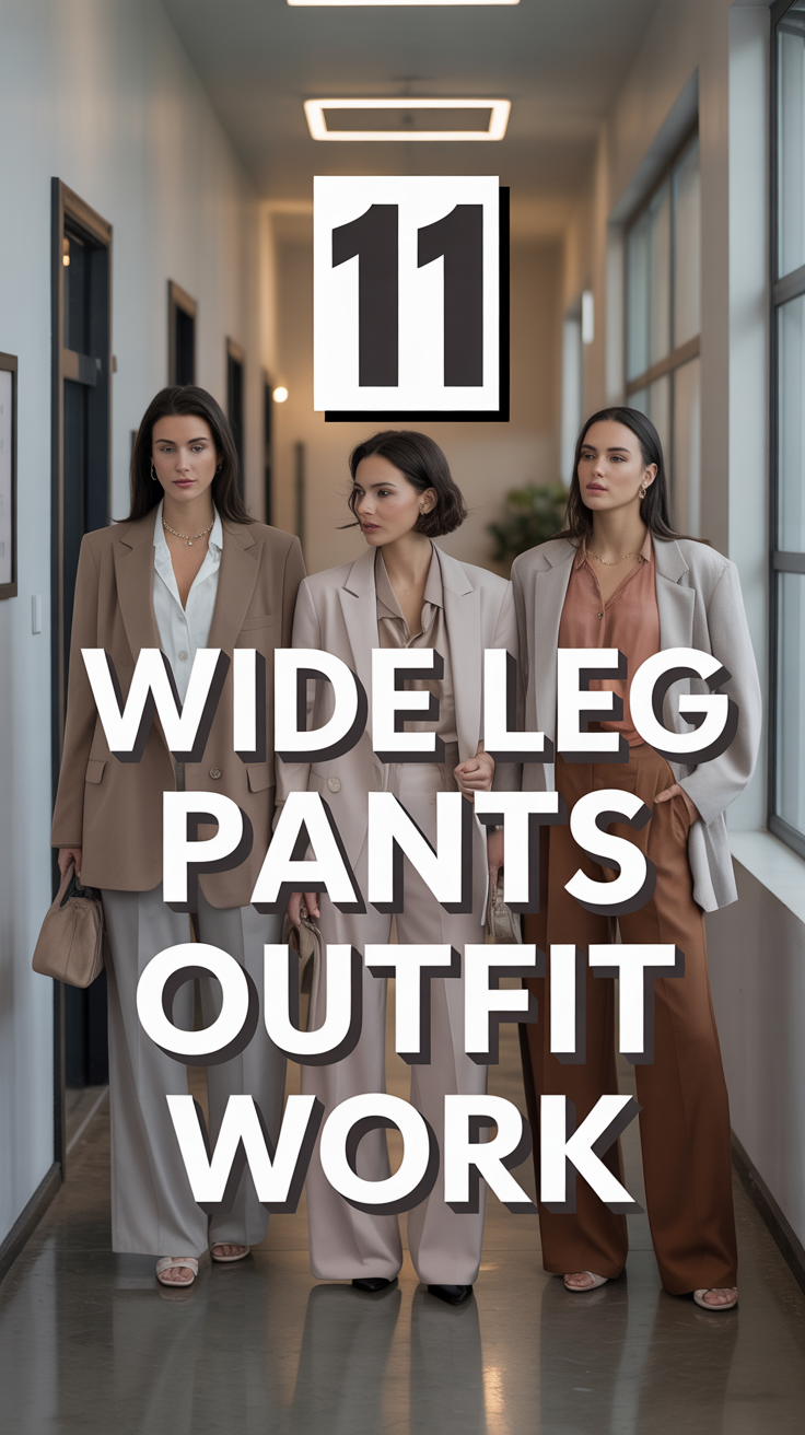 🧩 11 Wide Leg Pants Outfit Work