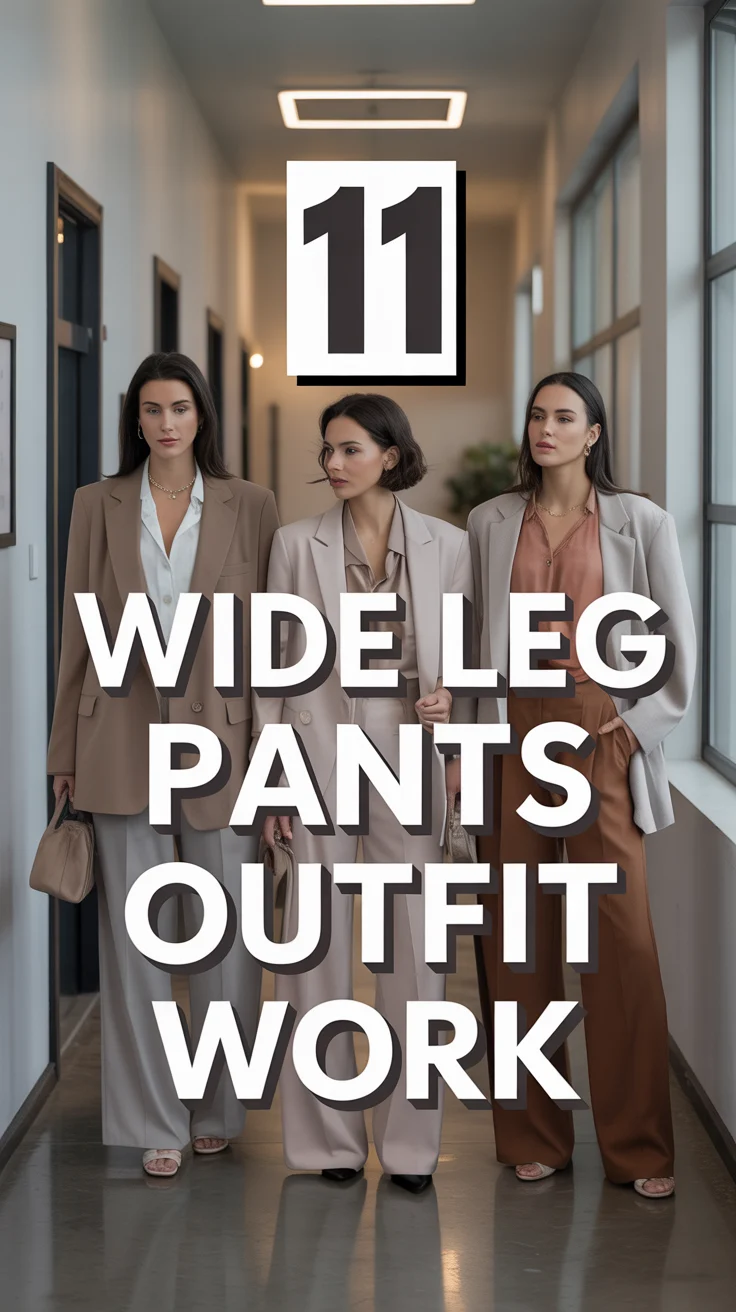 🧩 11 Wide Leg Pants Outfit Work