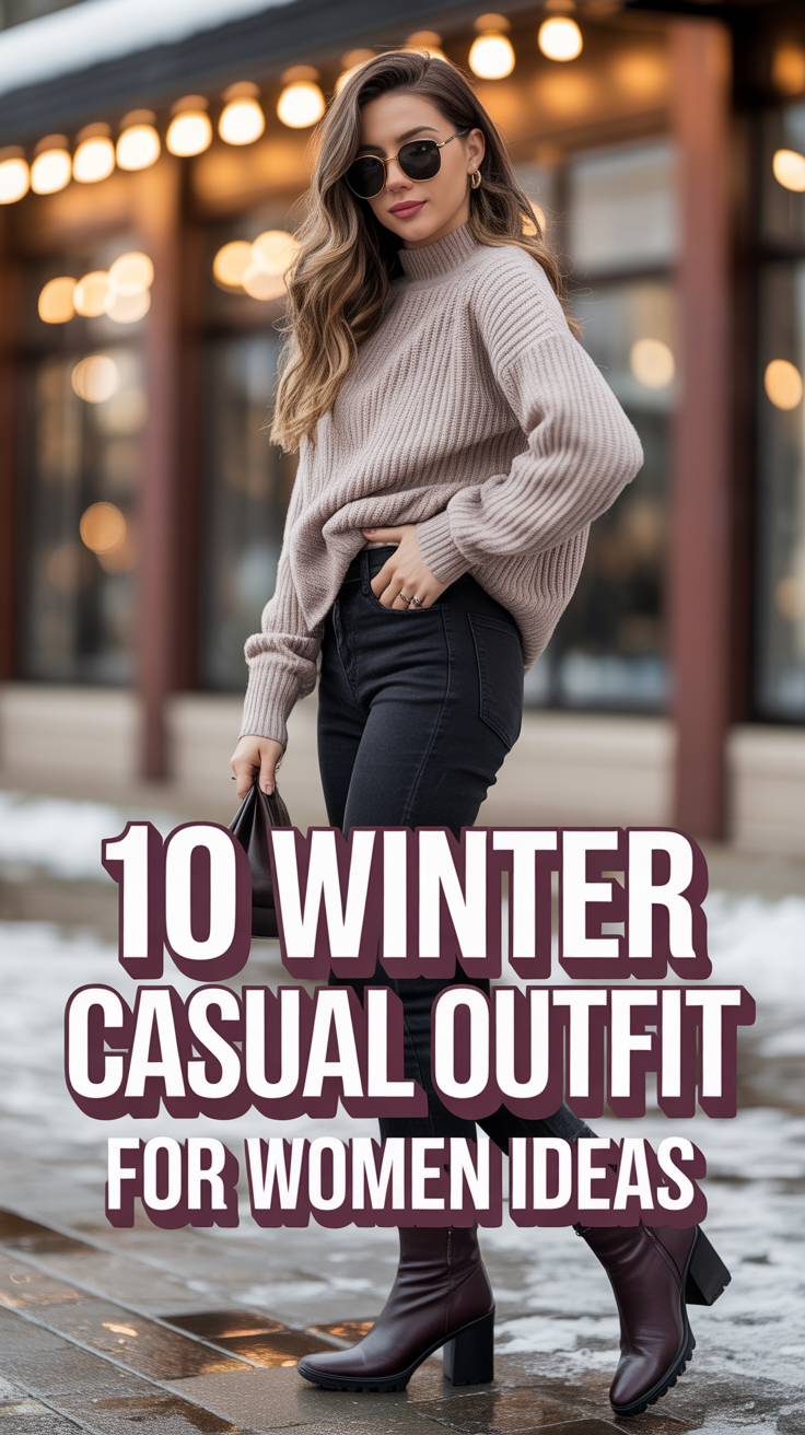 🧣 10 Winter Casual Outfit For Women Ideas