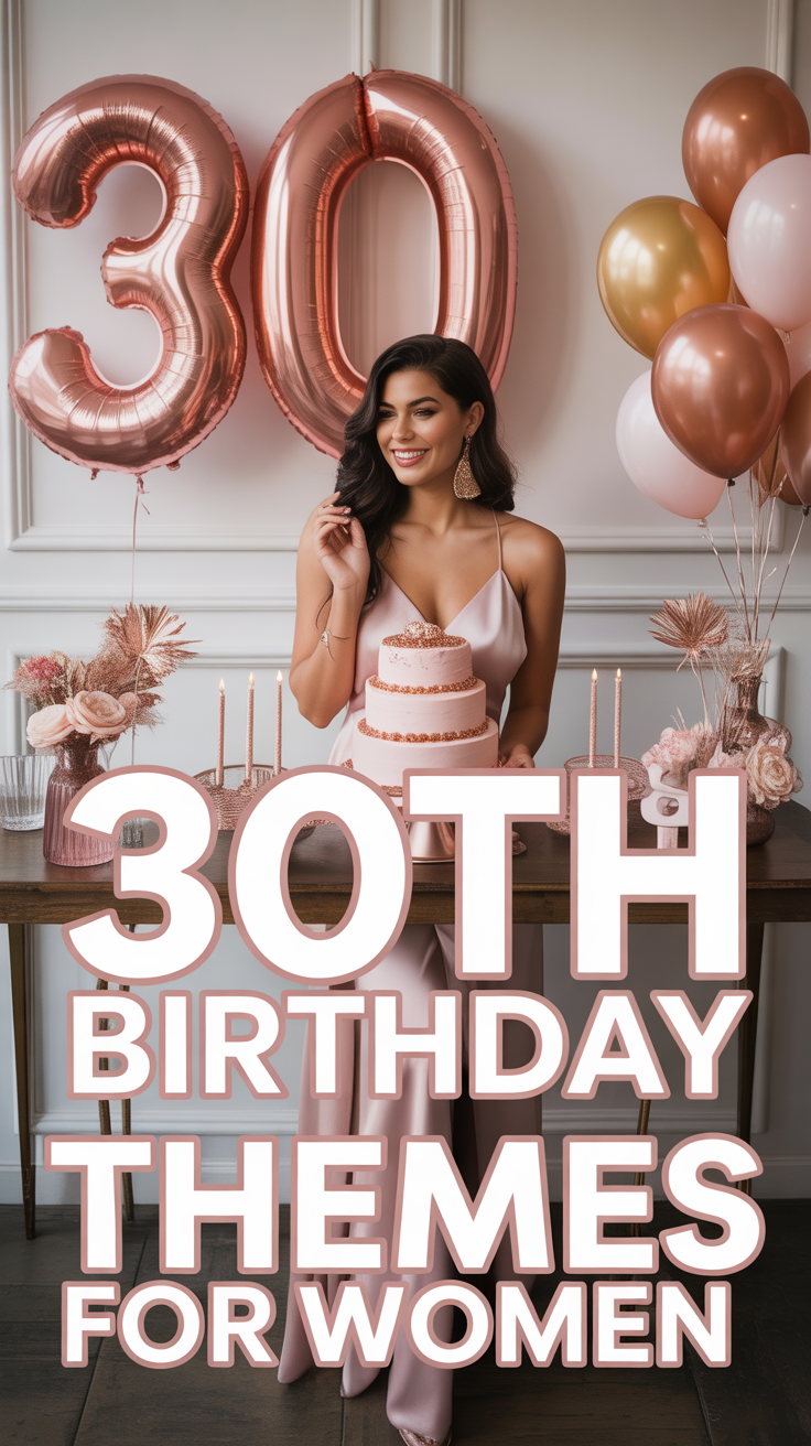 ✨ 30th Birthday Themes For Women