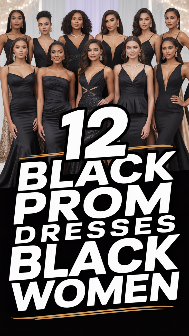 ✨ 12 Black Prom Dresses Black Women