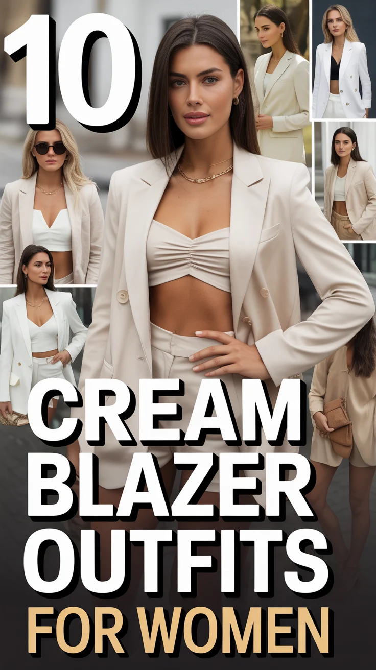 ✨ 10 Cream Blazer Outfits For Women