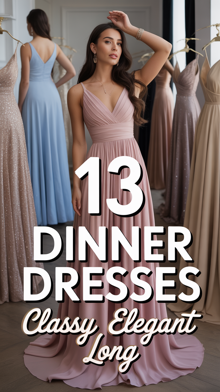 ✨ 13 Dinner Dresses Classy Elegant Long
