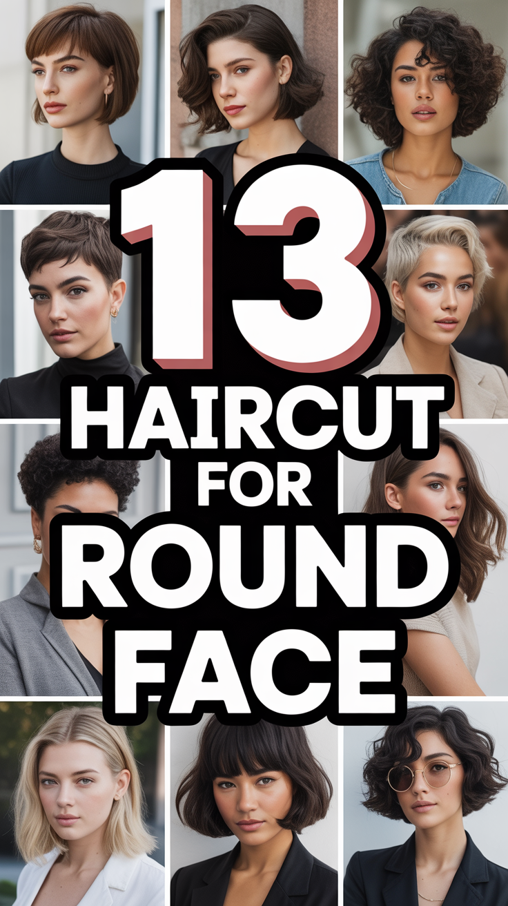 💇 13 Haircut For Round Face