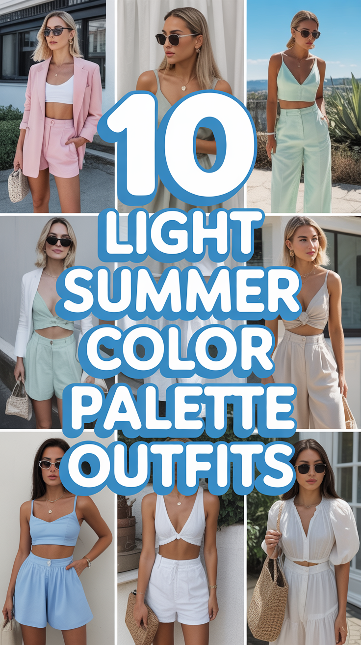 ☀️ 10 Light Summer Color Palette Outfits
