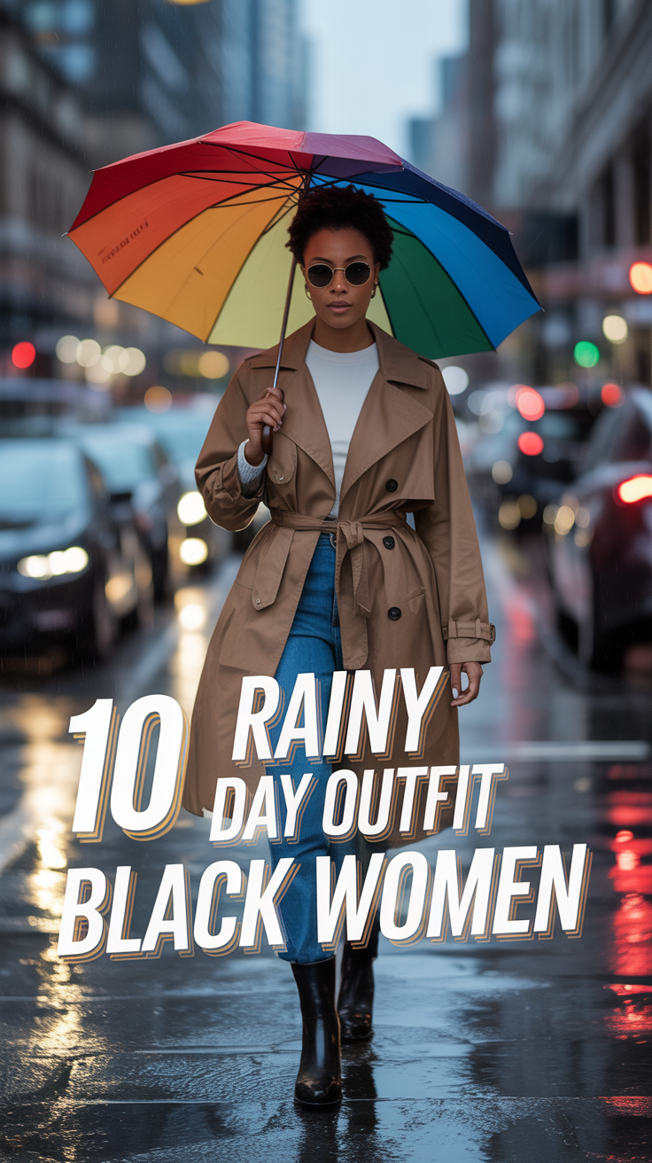 ☔ 10 Rainy Day Outfit Black Women