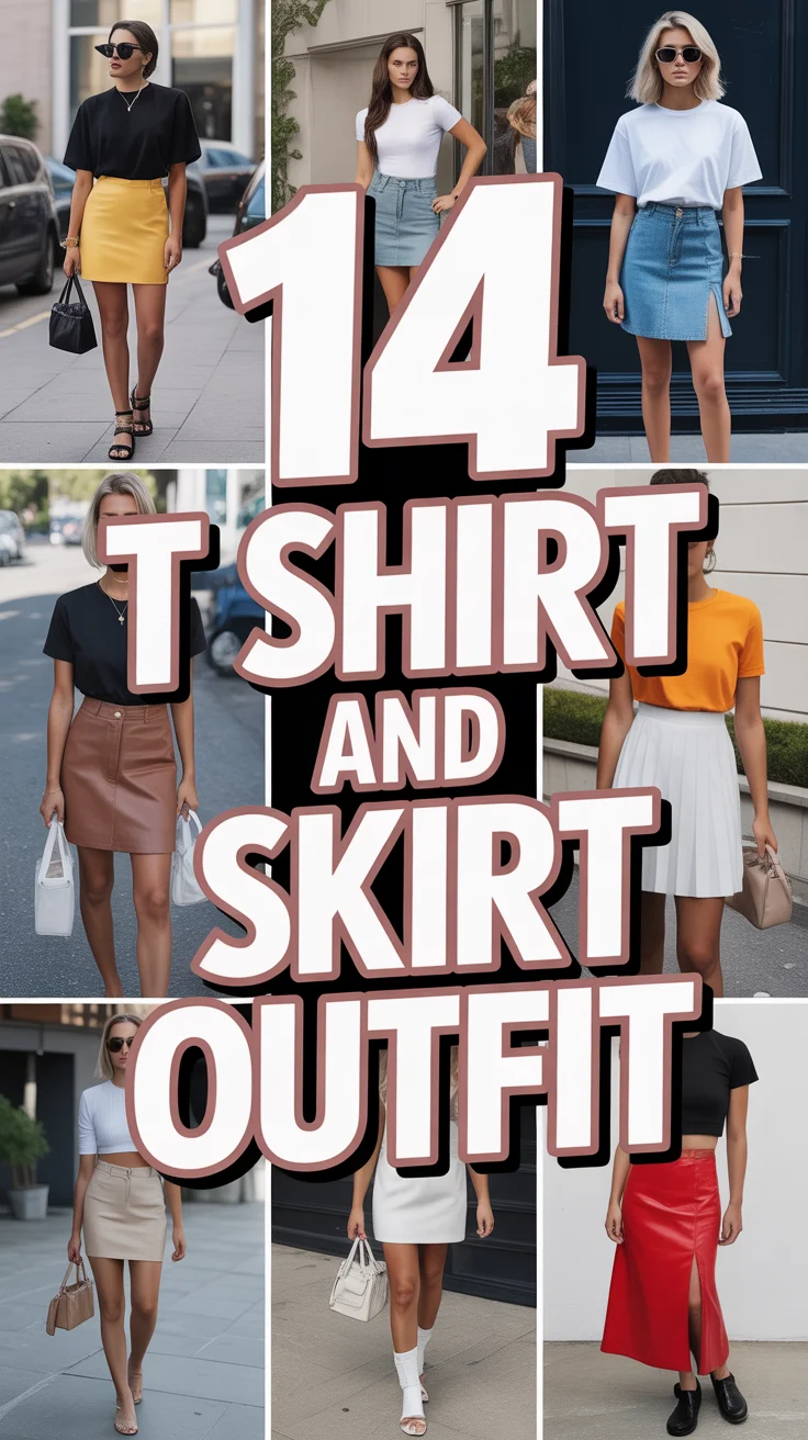 👕 14 T Shirt And Skirt Outfit