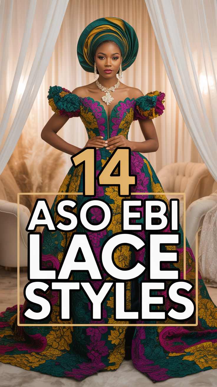 ✨ 14 Aso Ebi Lace Styles