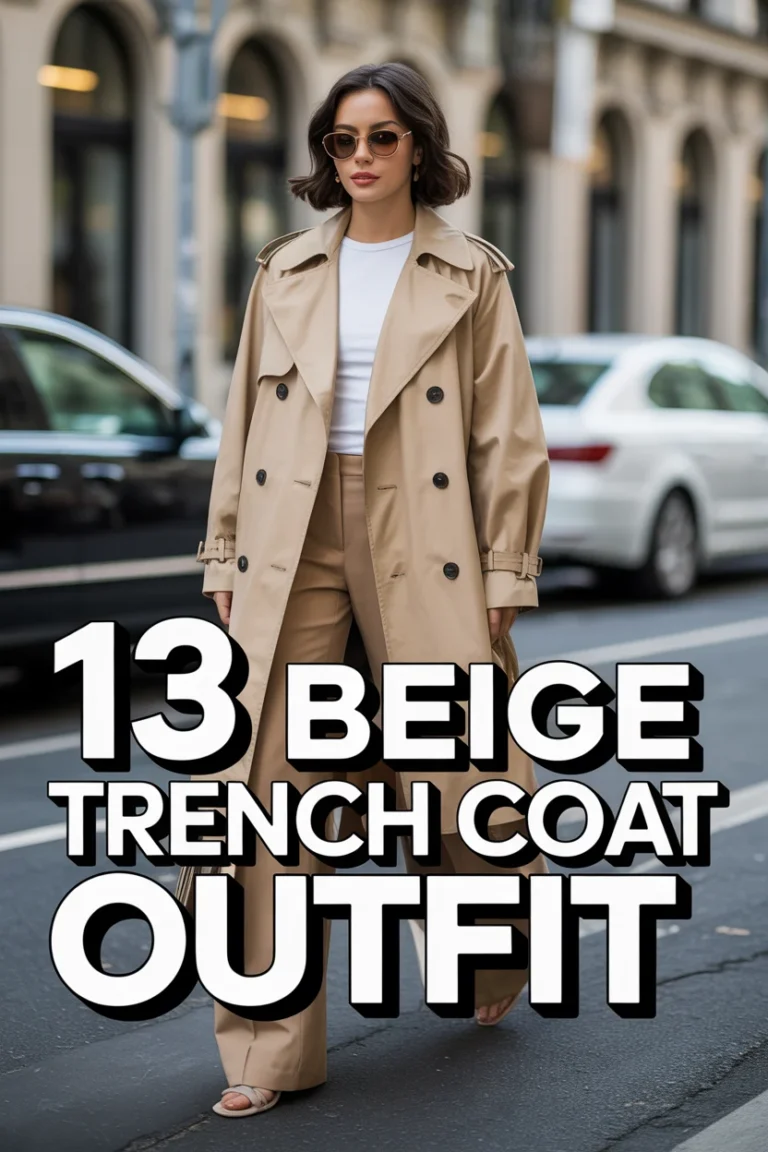 🧥 13 Beige Trench Coat Outfit