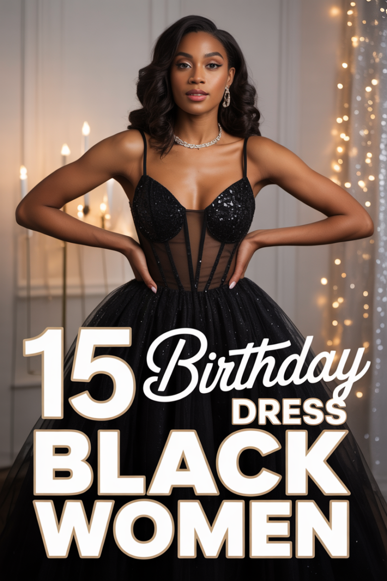 ✨ 15 Birthday Dress Black Women