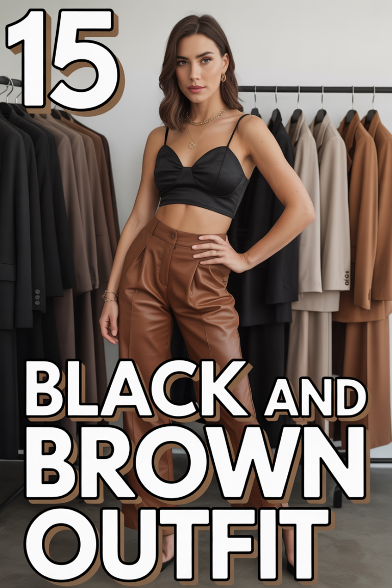 🤎 15 Black And Brown Outfit