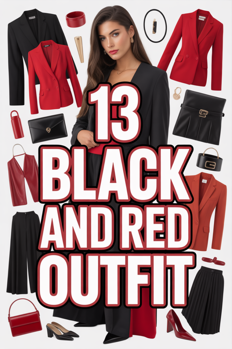 🔥 13 Black And Red Outfit