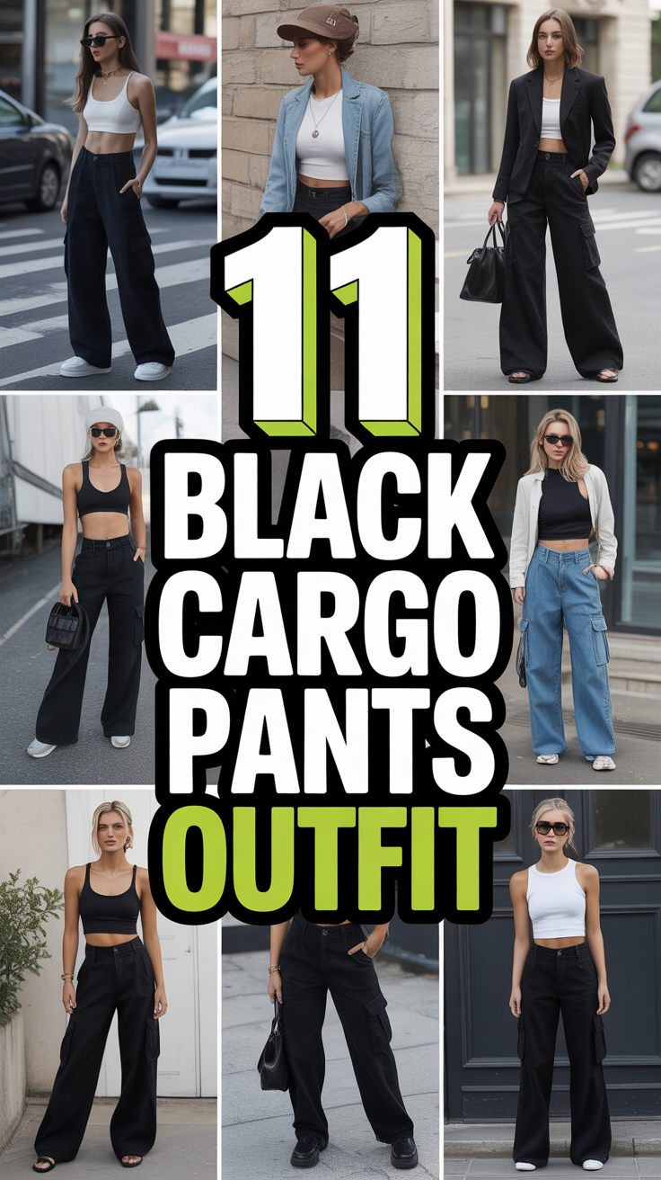 👖 11 Black Cargo Pants Outfit