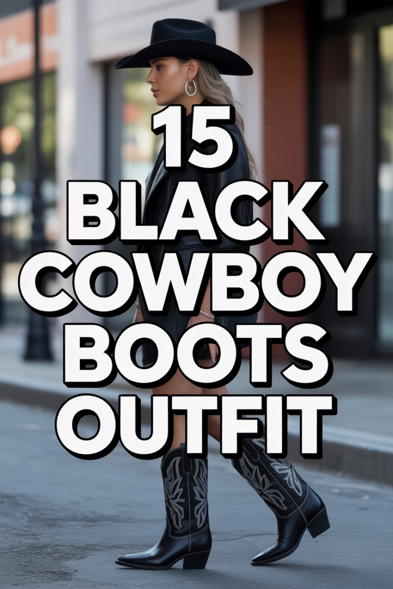 👢 15 Black Cowboy Boots Outfit