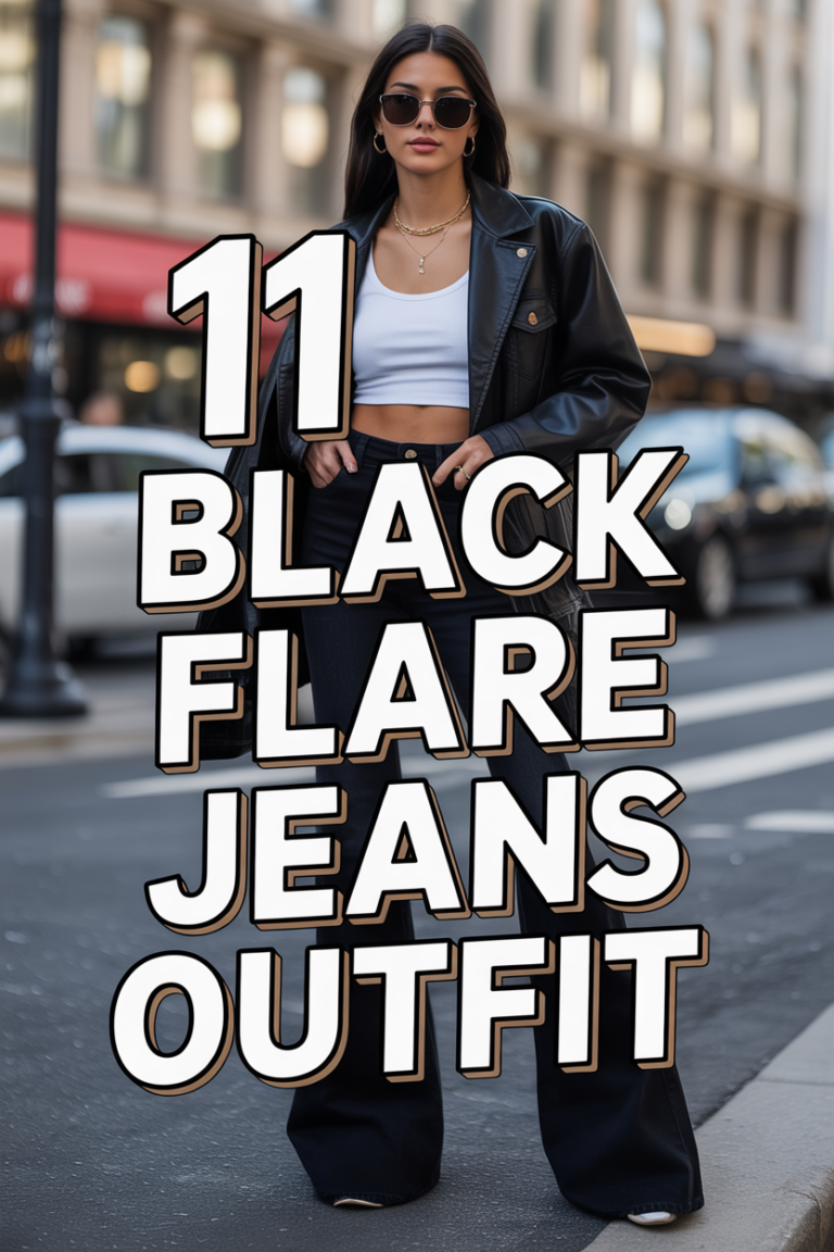 ✨ 11 Black Flare Jeans Outfit