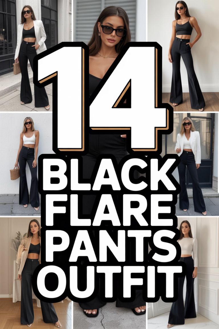 ✨ 14 Black Flare Pants Outfit