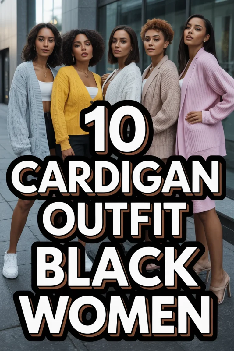 🧣 10 Cardigan Outfit Black Women