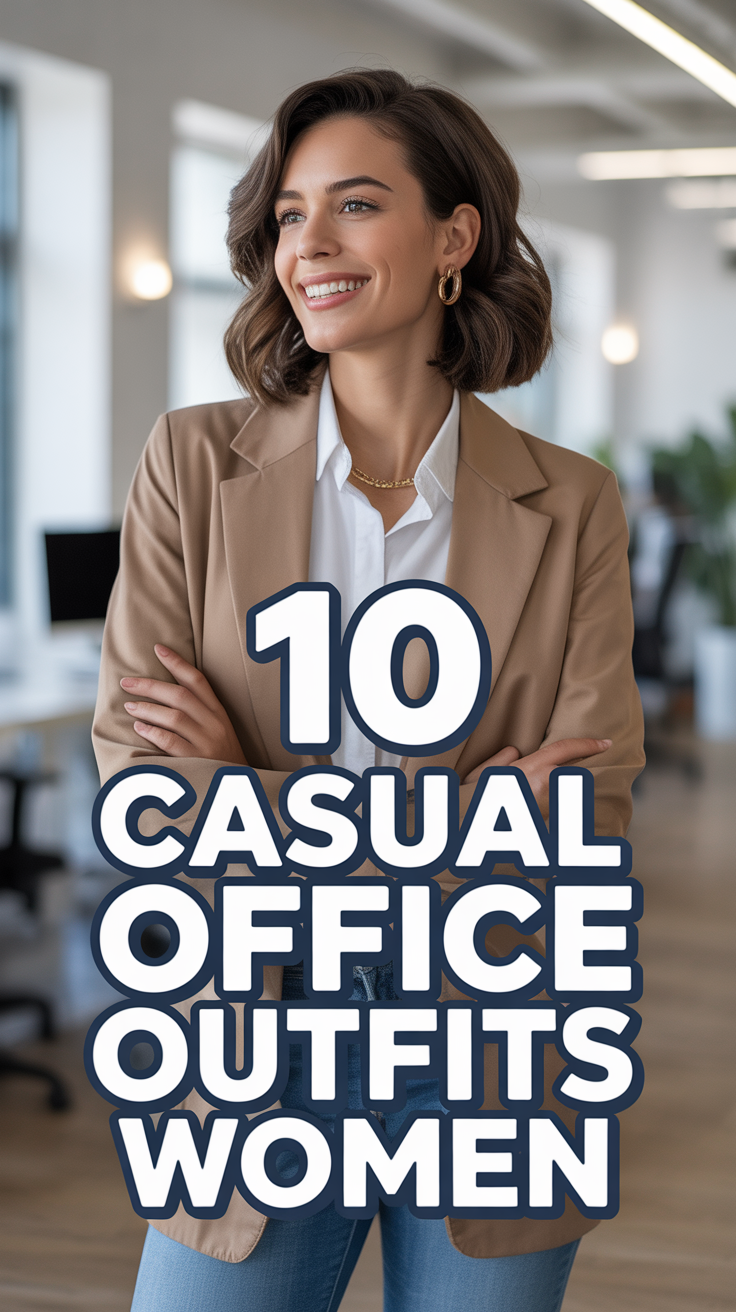 👚 10 Casual Office Outfits Women