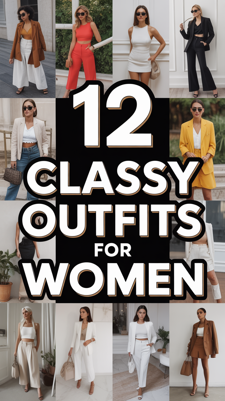 ✨ 12 Classy Outfits For Women