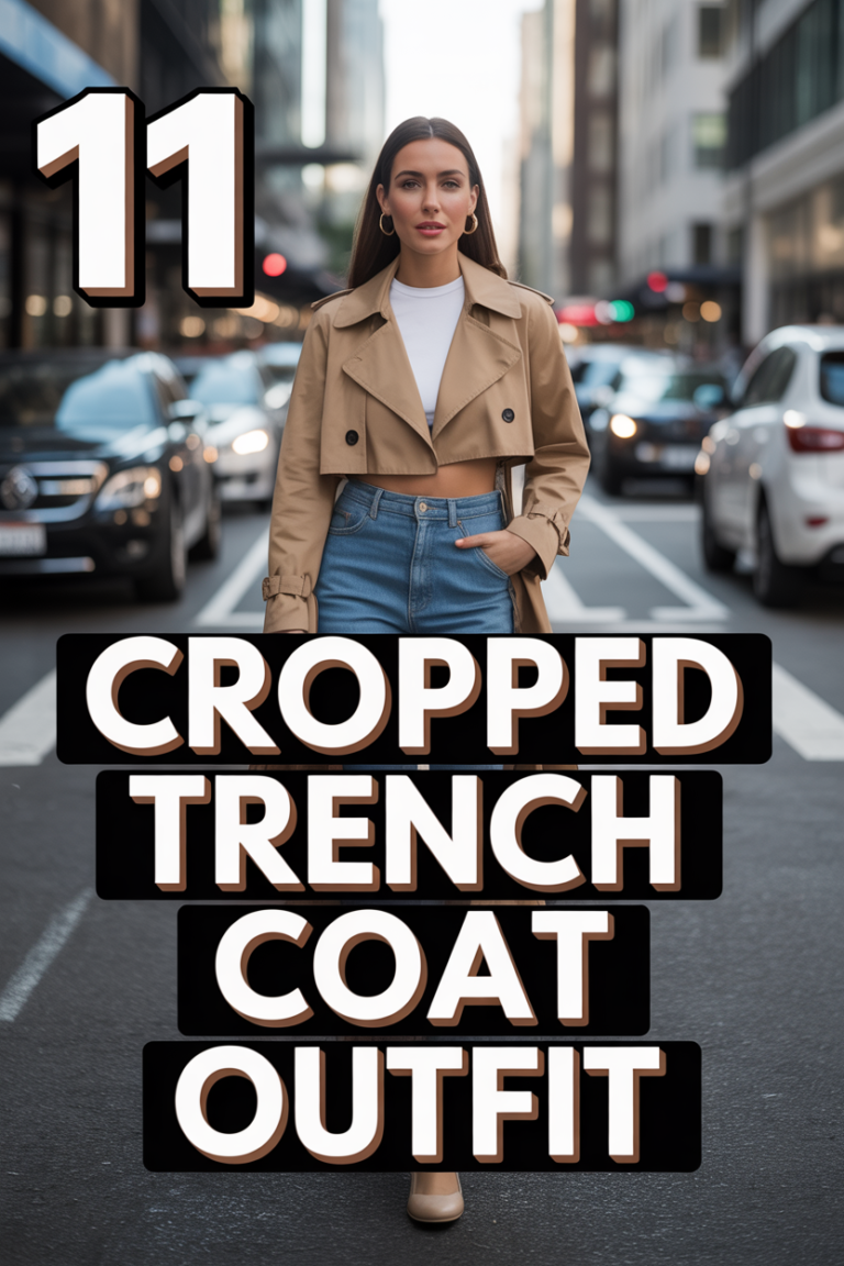 🧥 11 Cropped Trench Coat Outfit