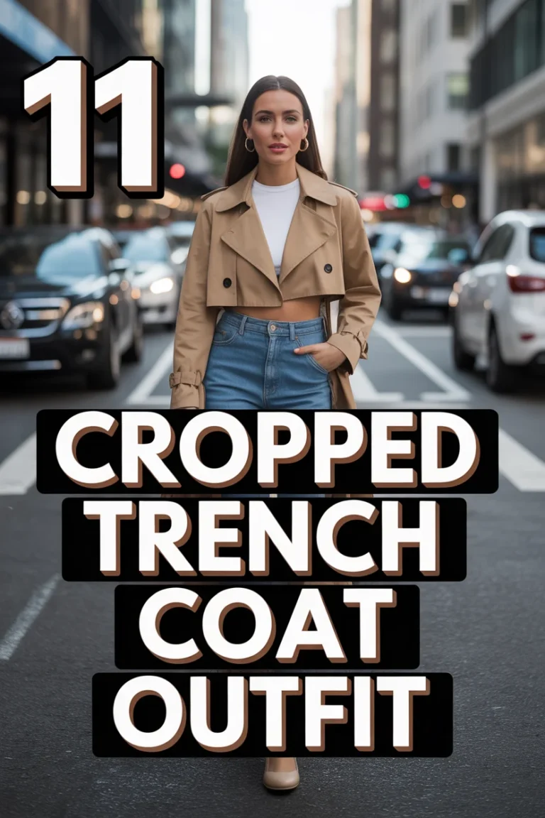🧥 11 Cropped Trench Coat Outfit