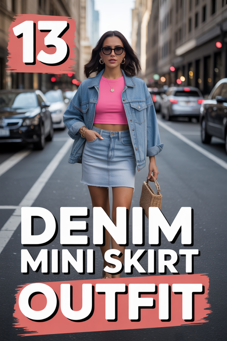 👖 13 Denim Mini Skirt Outfit