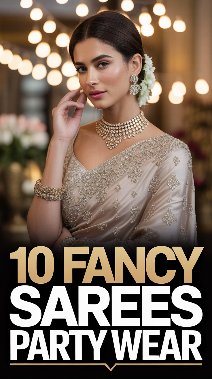 ✨ 10 Fancy Sarees Party Wear