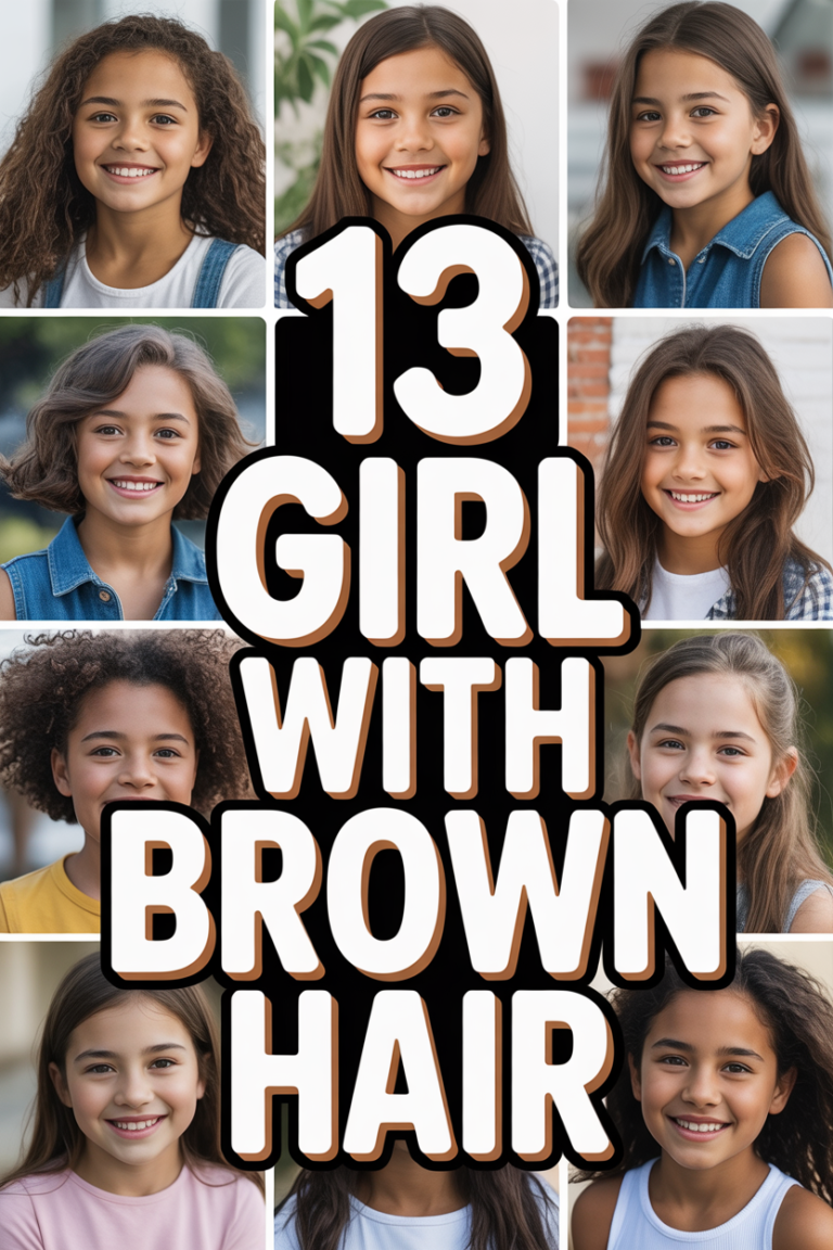👩🏽 13 Girl With Brown Hair