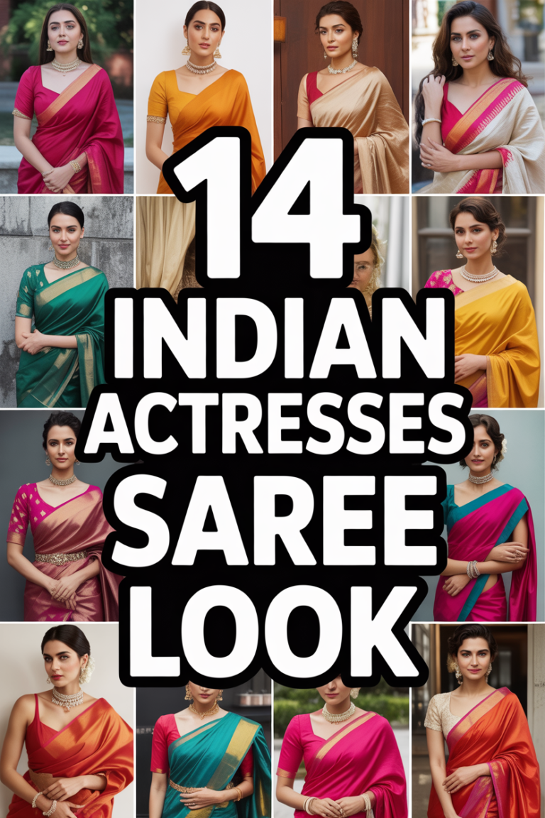 🥻 14 Indian Actresses Saree Look