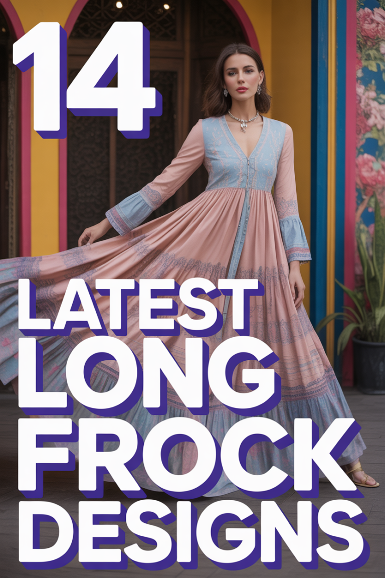 👗 14 Latest Long Frock Designs