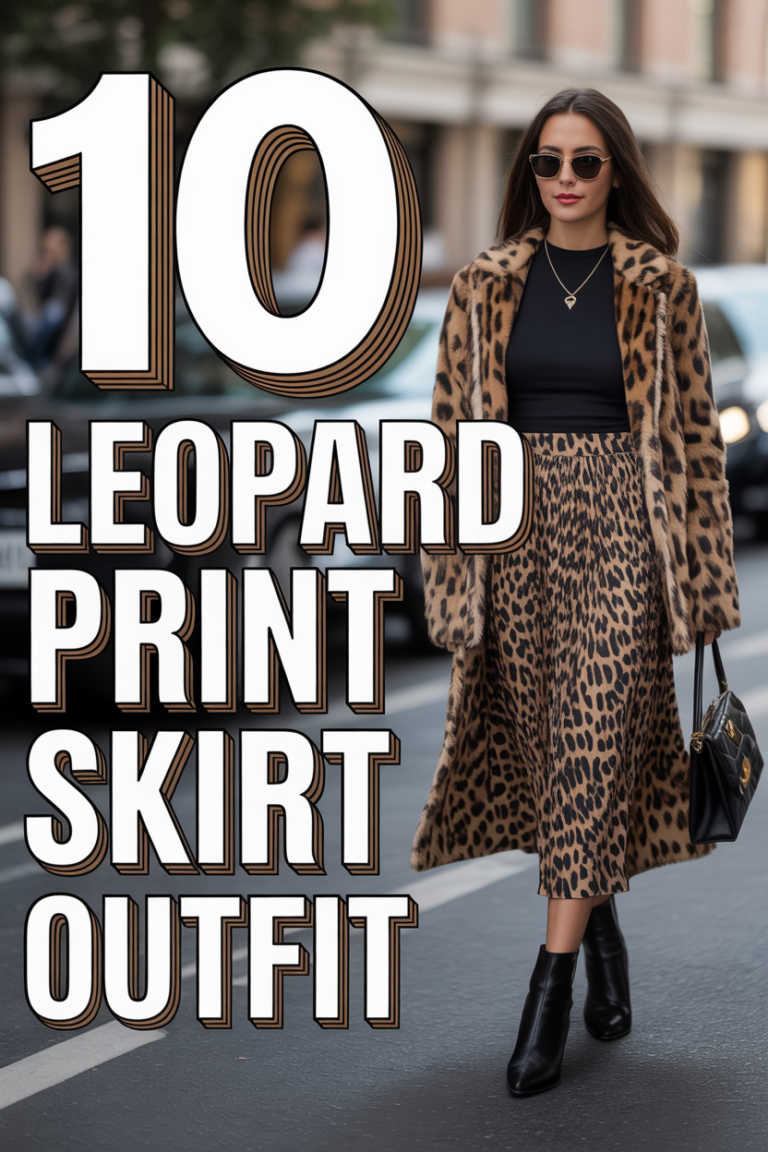 🐆 10 Leopard Print Skirt Outfit