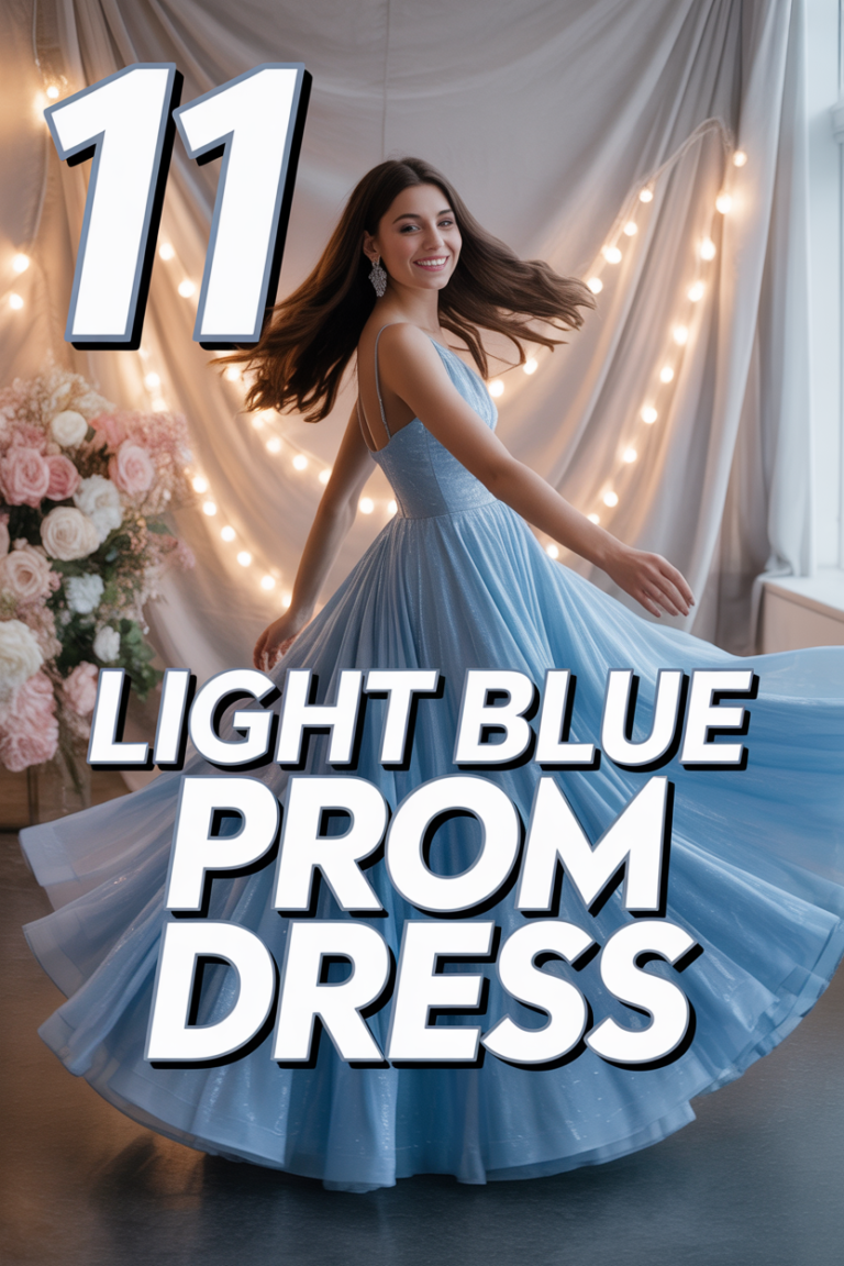 👗 11 Light Blue Prom Dress