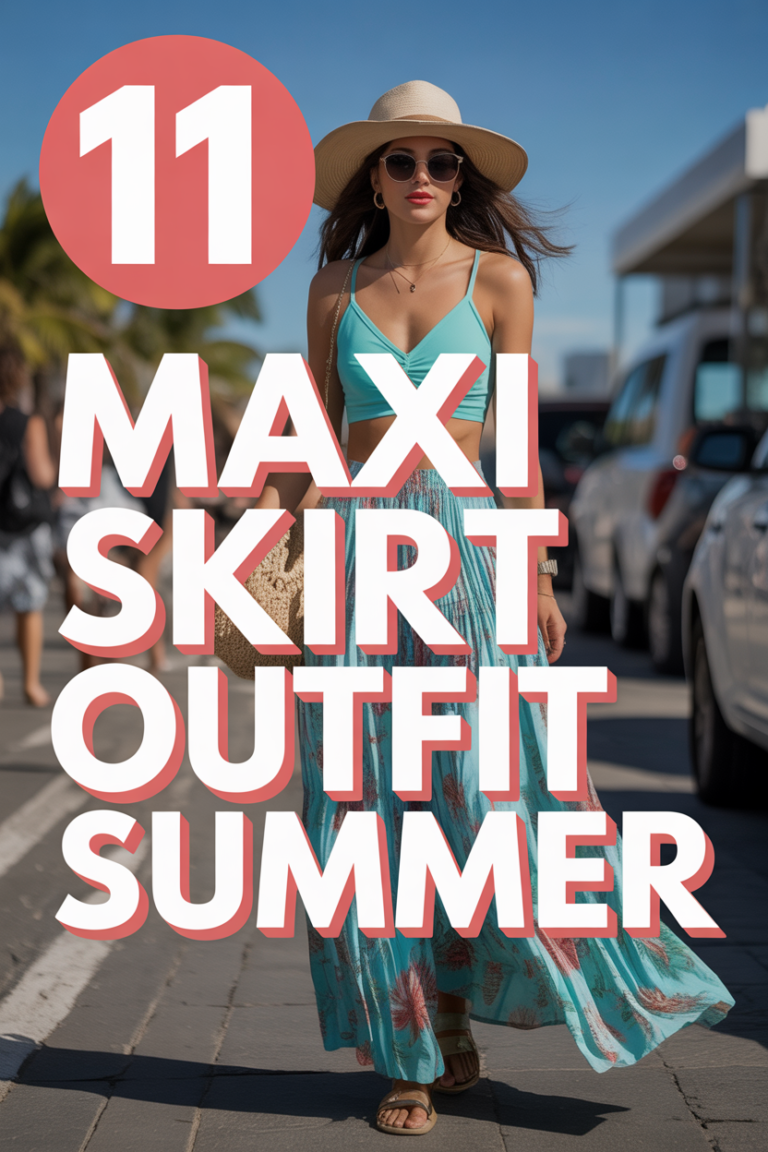 🏖️ 11 Maxi Skirt Outfit Summer