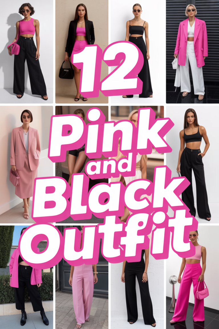 ✨ 12 Pink And Black Outfit
